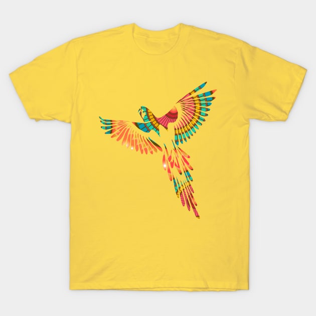 Geometric Macaw T-Shirt by Wild Geometric